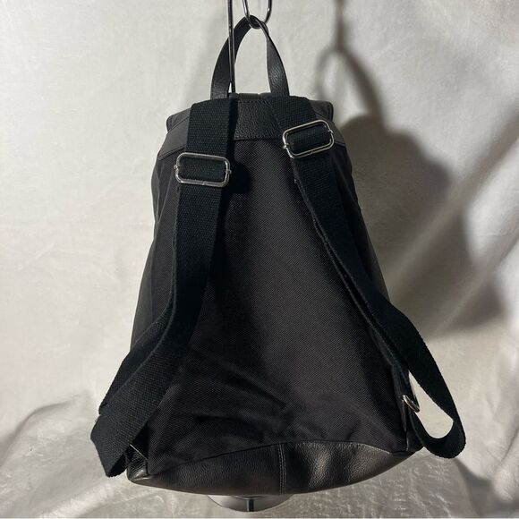 Cole Haan Black Pebbled Leather Backpack - Picture 5 of 16